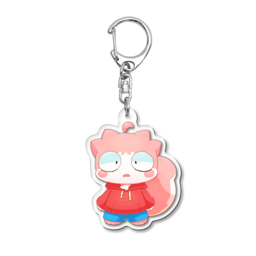 微妙な表情のアリスク Acrylic Key Chain