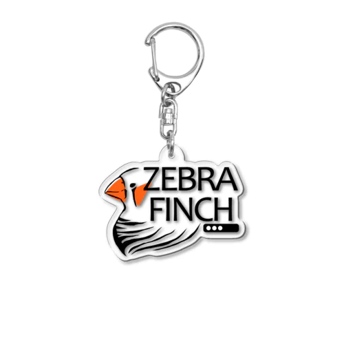 ZEBRA FINCH Acrylic Key Chain