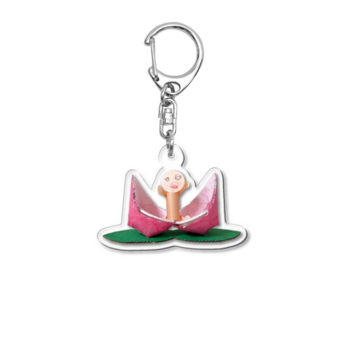 ももの赤ちゃん　 Acrylic Key Chain
