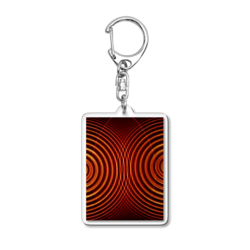 in circles Acrylic Key Chain