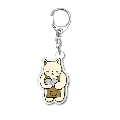 猫カフェねこ Acrylic Key Chain