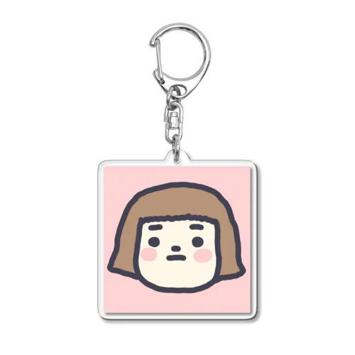 おかっぱガール Acrylic Key Chain