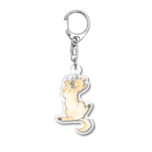 だって！犬だもん。（ロック） Acrylic Key Chain
