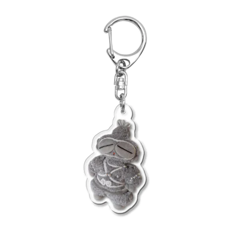 遮光器土偶のぬいぐるみ Acrylic Key Chain