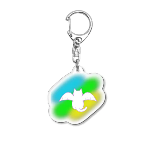 天使になったネコ　弐 Acrylic Key Chain