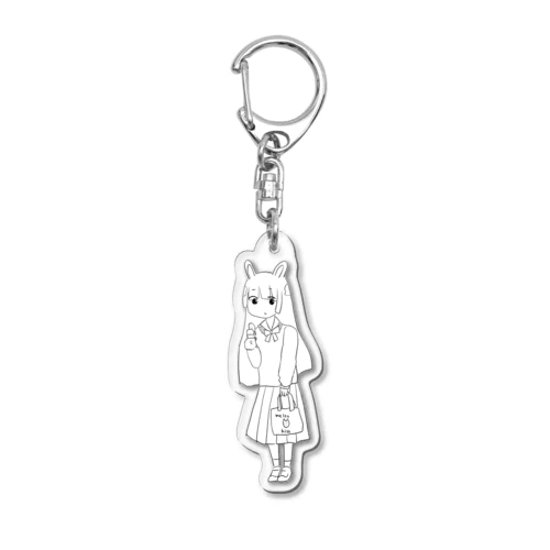 うさぎとアイス Acrylic Key Chain