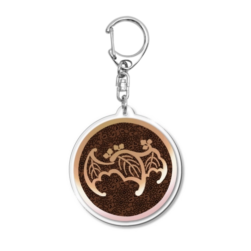 蝙蝠桐（こうもりぎり）橙色 Acrylic Key Chain