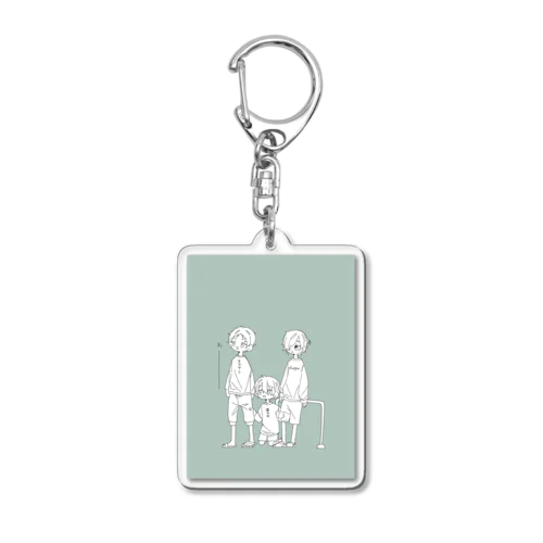 3人男子 Acrylic Key Chain