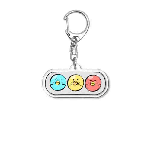 ピヨちゃん信号機 Acrylic Key Chain