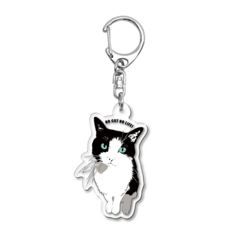 はちわれさんキーホルダー Acrylic Key Chain