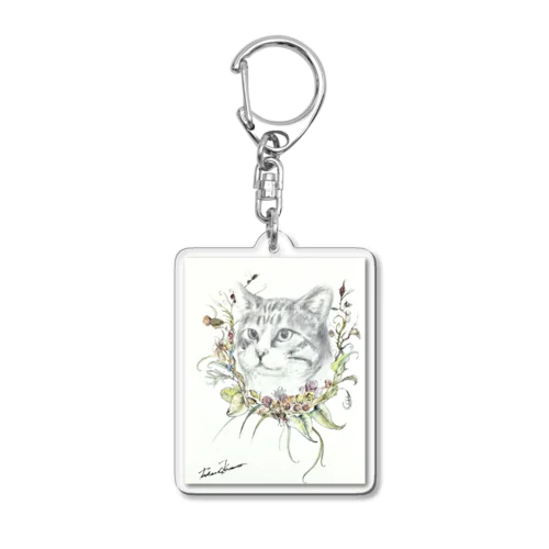 猫のチビクロ Acrylic Key Chain