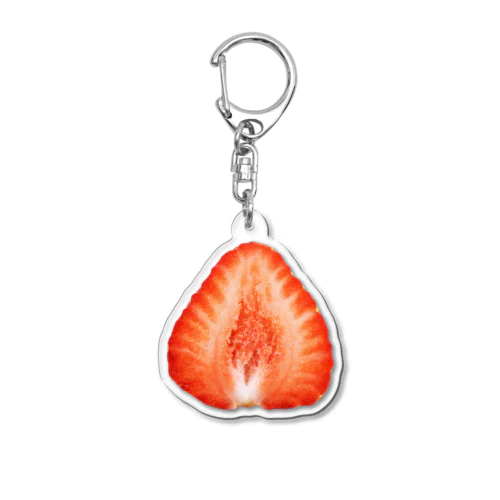 あまおうの断面図 Acrylic Key Chain