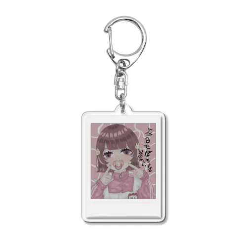 チェキ女 Acrylic Key Chain