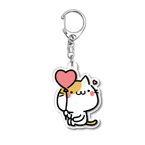 風船とにゃんこ🐈  Acrylic Key Chain