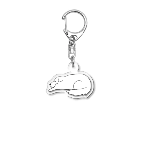 寝る大型犬 Acrylic Key Chain