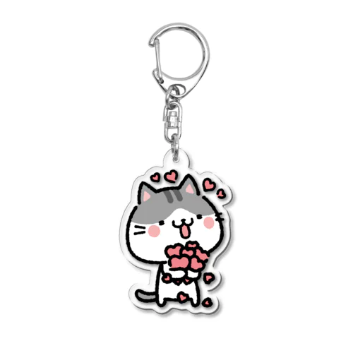 好き好きにゃんこ🐈  Acrylic Key Chain