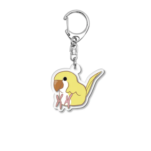 オキナインコ ルチノー アクリルキーホルダー Acrylic Key Chain