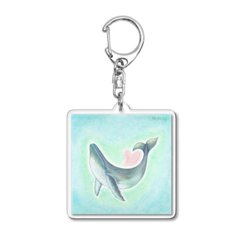 クジラの結ちゃん Acrylic Key Chain