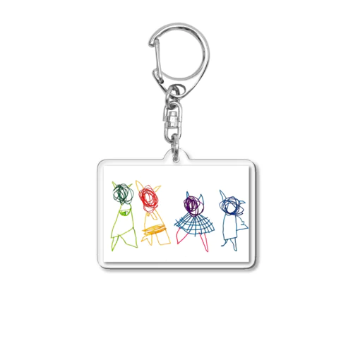 おにのかぞく Acrylic Key Chain