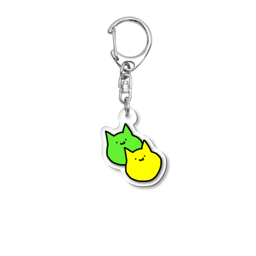 Yellowgreen猫 Acrylic Key Chain