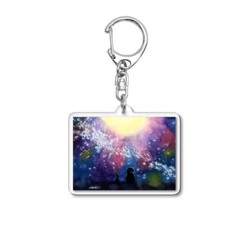 ウサギとゾウ Acrylic Key Chain