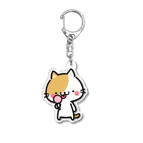 ぺろぺろにゃんこ🐈  Acrylic Key Chain