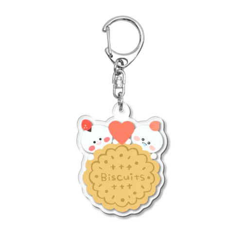 ビスケットともちぐみふうちゃん Acrylic Key Chain