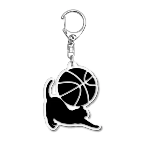 バスケ猫 Acrylic Key Chain