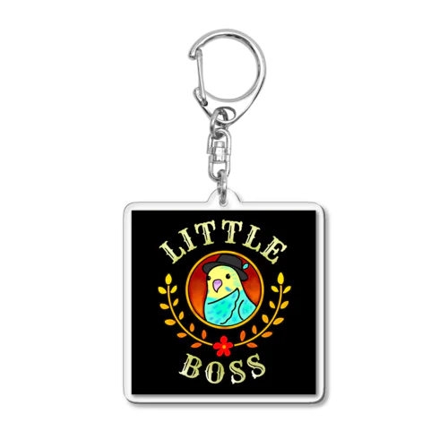 Little Boss Happy・ブラック Acrylic Key Chain