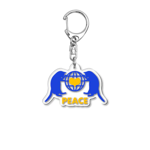 peace  Acrylic Key Chain