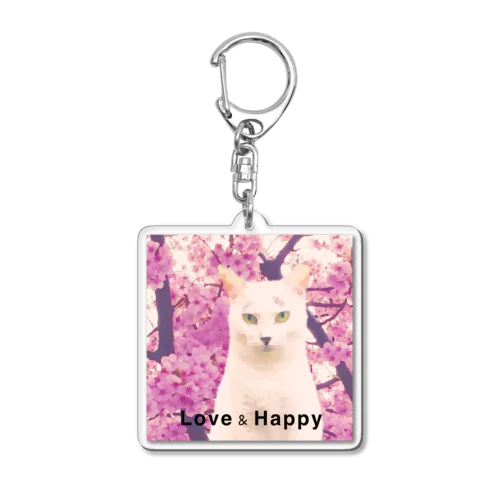 【河津桜】はっちゃん【500円の寄付になります】 Acrylic Key Chain