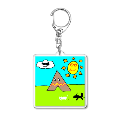 キャンプ Acrylic Key Chain