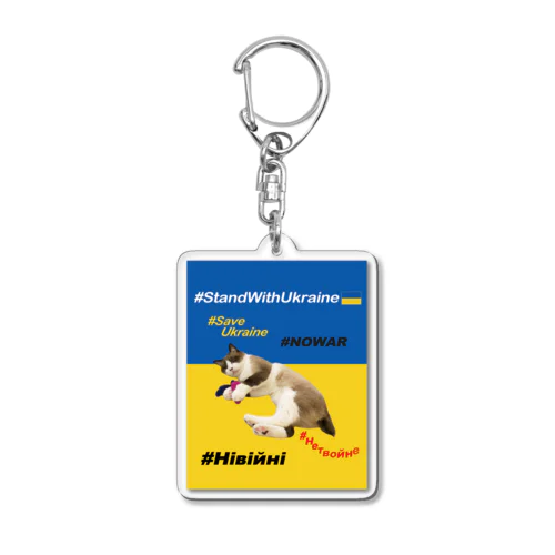 #StandWithUkraineとポアンカレ氏 Acrylic Key Chain