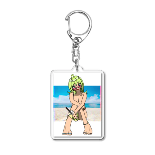 アツい夏にしようネ Acrylic Key Chain