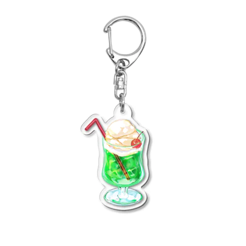 クリームソーダ Acrylic Key Chain