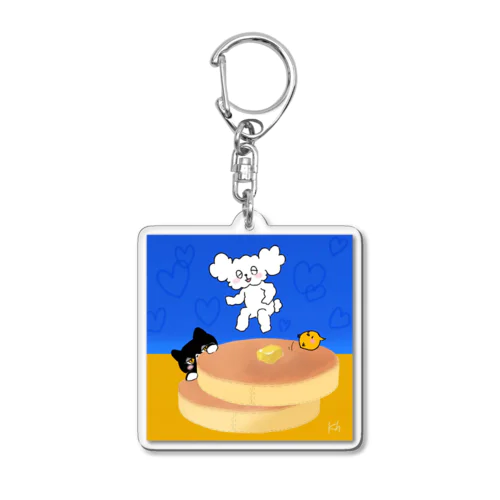 ホットケーキdeトランポリン Acrylic Key Chain