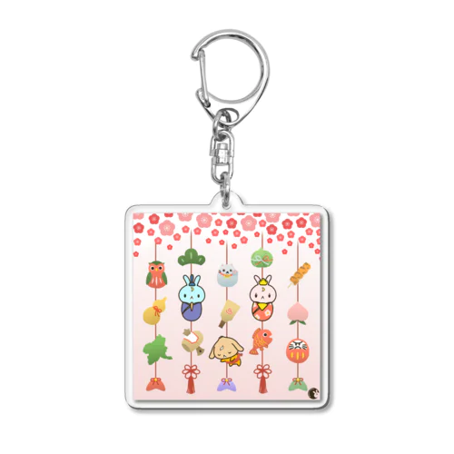 3月のハルナうさぎ Acrylic Key Chain