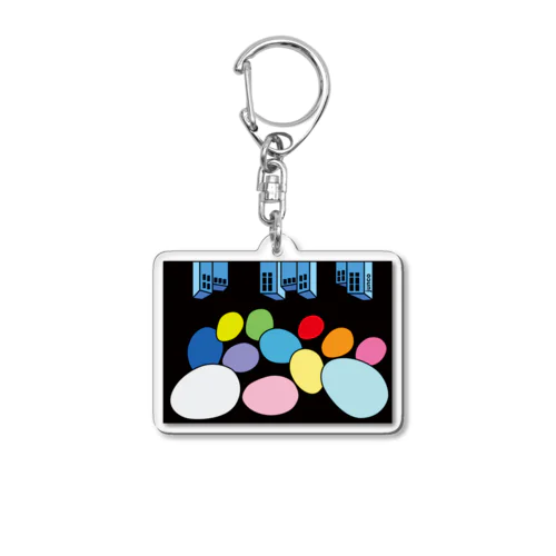 星の行進b Acrylic Key Chain