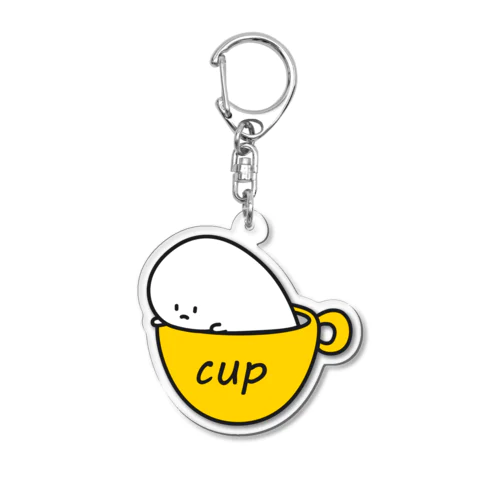 カップイン・しらこぽん Acrylic Key Chain