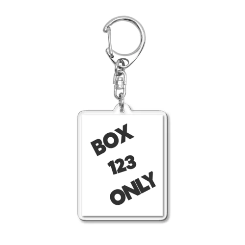 Maniac 123 Acrylic Key Chain