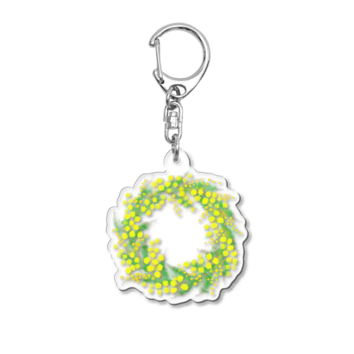 ミモザのリース Acrylic Key Chain