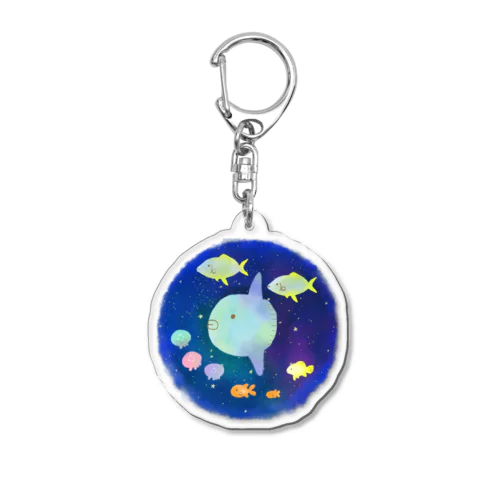 宇宙を泳ぐ Acrylic Key Chain