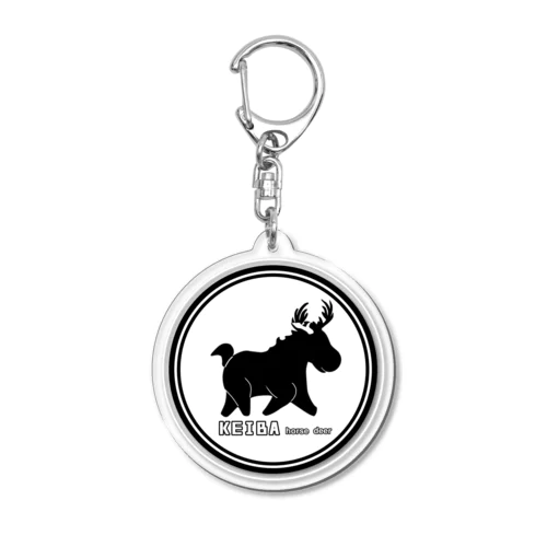 競馬ウマシカ(白) Acrylic Key Chain