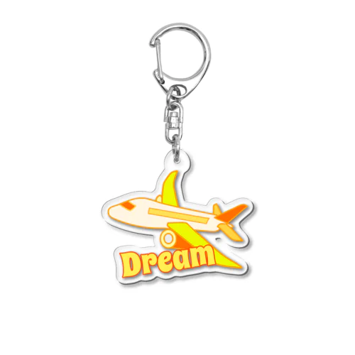 DREAM イエロー Acrylic Key Chain