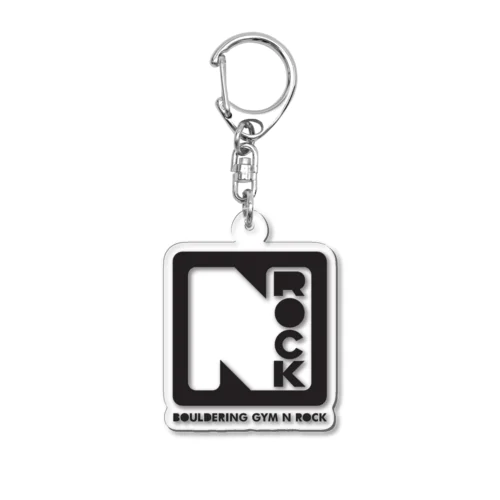 エヌロックTシャツ　黒ロゴ Acrylic Key Chain