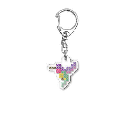 ハミングバード Cross-stitch Acrylic Key Chain