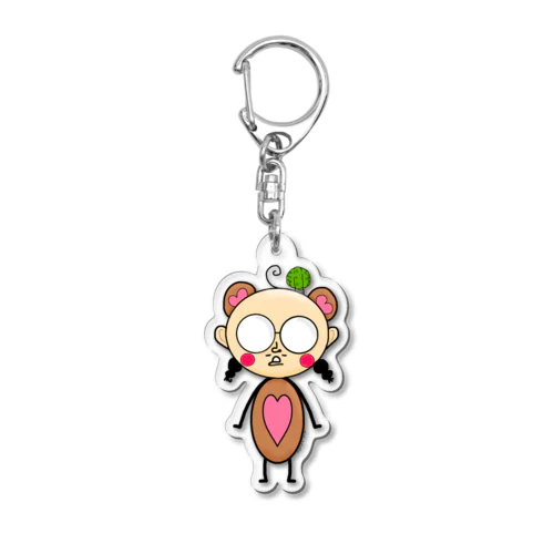 銀丸太郎(ミクマver)プリチー Acrylic Key Chain