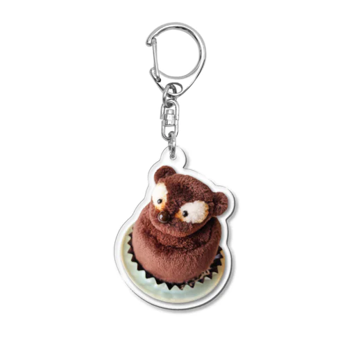 たぬきケーキのぬいぐるみ「ぽんすけ」 Acrylic Key Chain