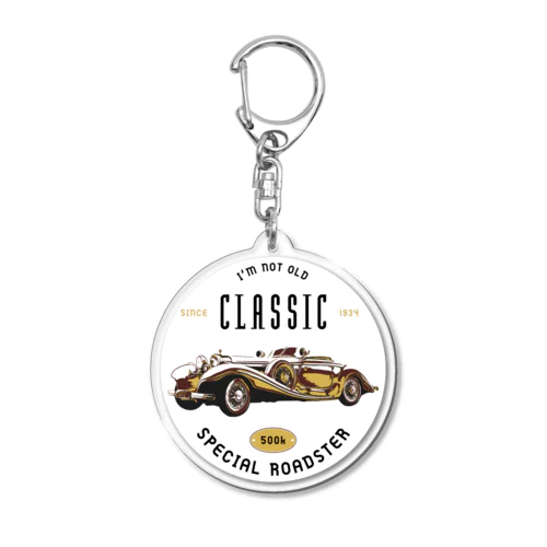 Classic Car（MAISTO MERCEDES 500k） Acrylic Key Chain