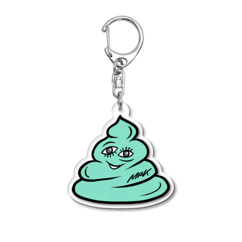 _unchi_  (Green) Acrylic Key Chain